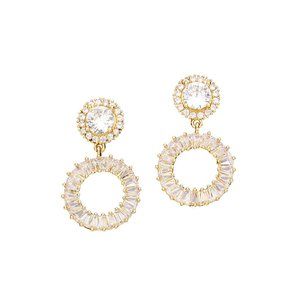Tigerstars Multi-Faceted Cubic Zirconia Earrings